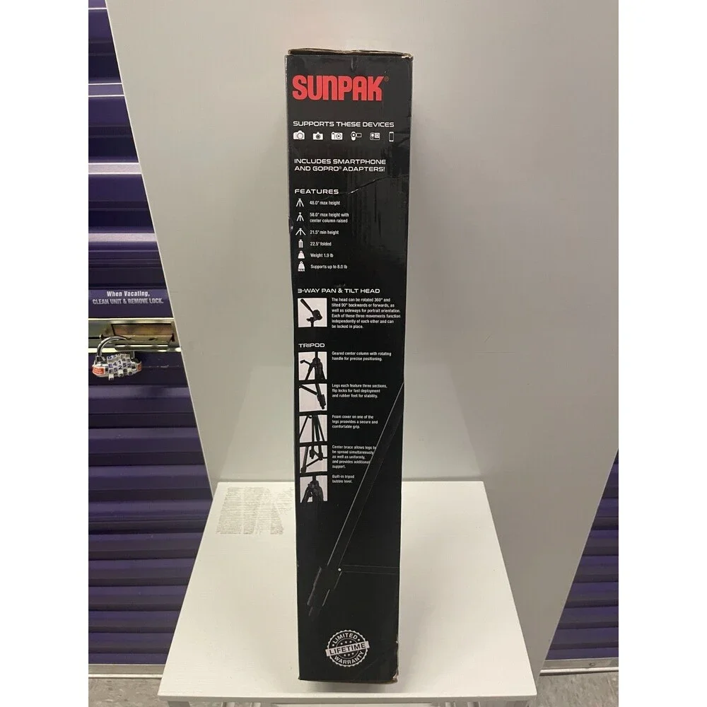 Sunpak 5858DLX Medium Duty Video Tripod - 620-585BB